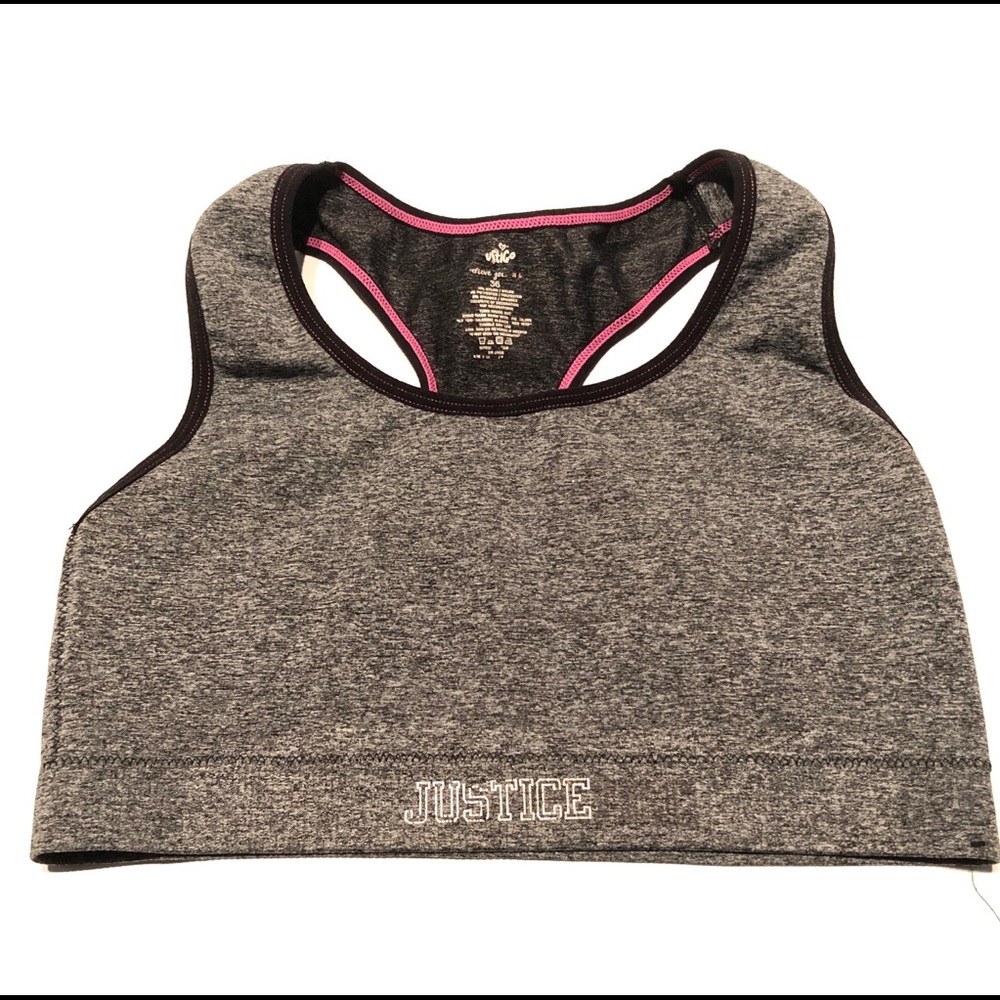 JUSTICE Sports Bra Size 36 GIRLS